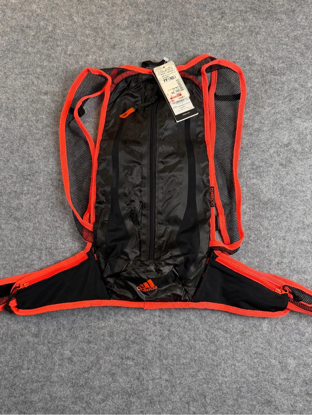 Adidas Adizero Running Vest Backpack W66861 Black Orange Hydration Trail Race –